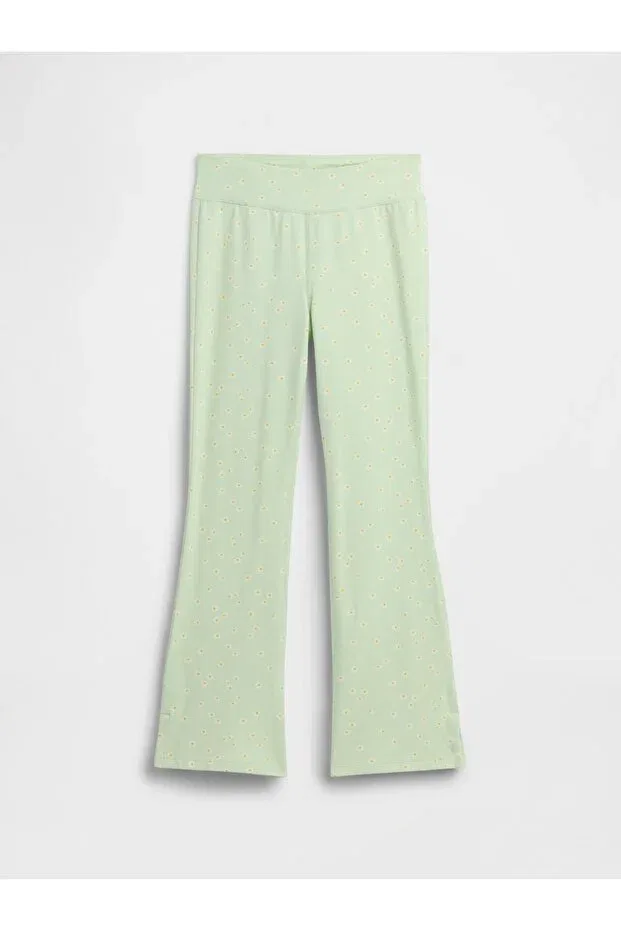Детские леггинсы для девочек с принтом Basics Gap, Green-002
