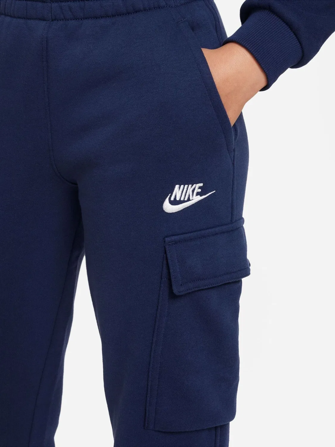 Джоггеры карго Club Fleece Nike, Midnight Navy — фото 4