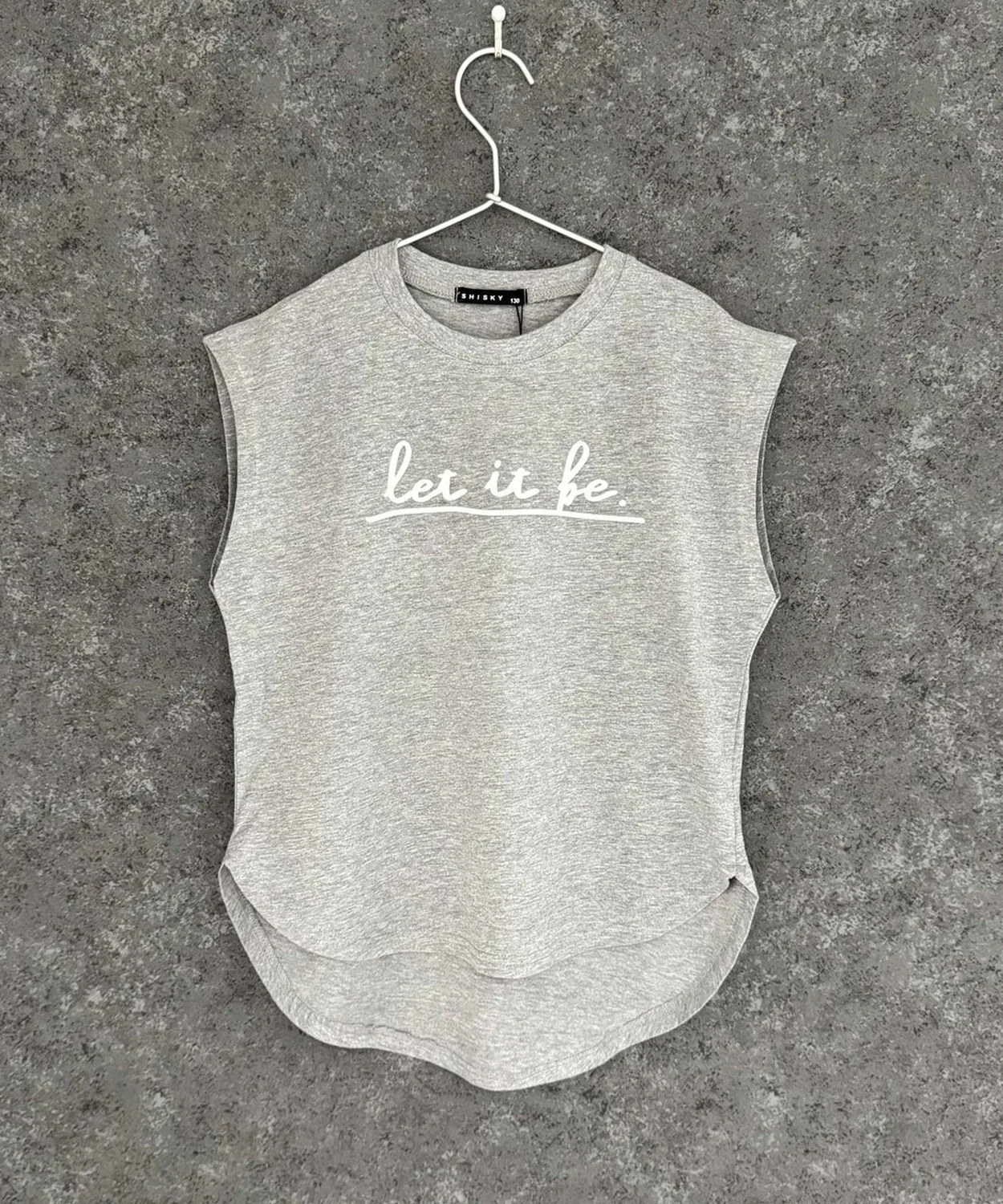 Детская майка без рукавов с принтом SHISKY, Heather Grey