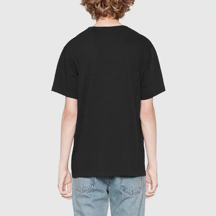 Футболка Gucci Interlocking G Oversize, черный — фото 2