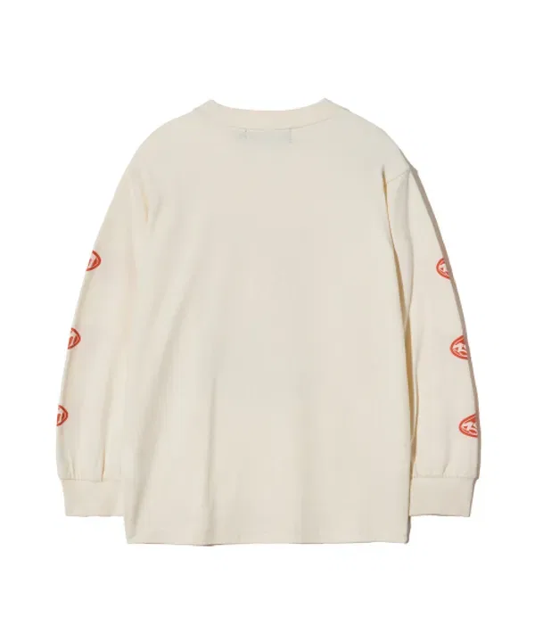 Футболка с длинным рукавом, Kids Beginning Long Sleeve Brownbreath Kids, кремовый — фото 3