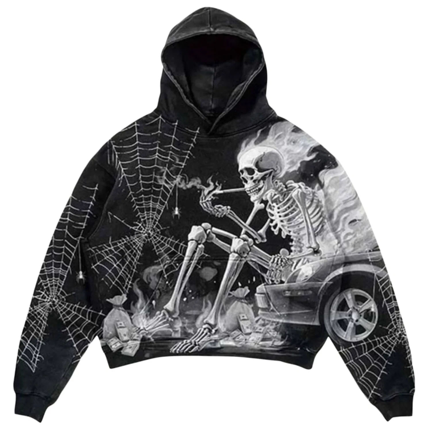 Мужской худи с принтом Slim Print Streetwear, 7-other