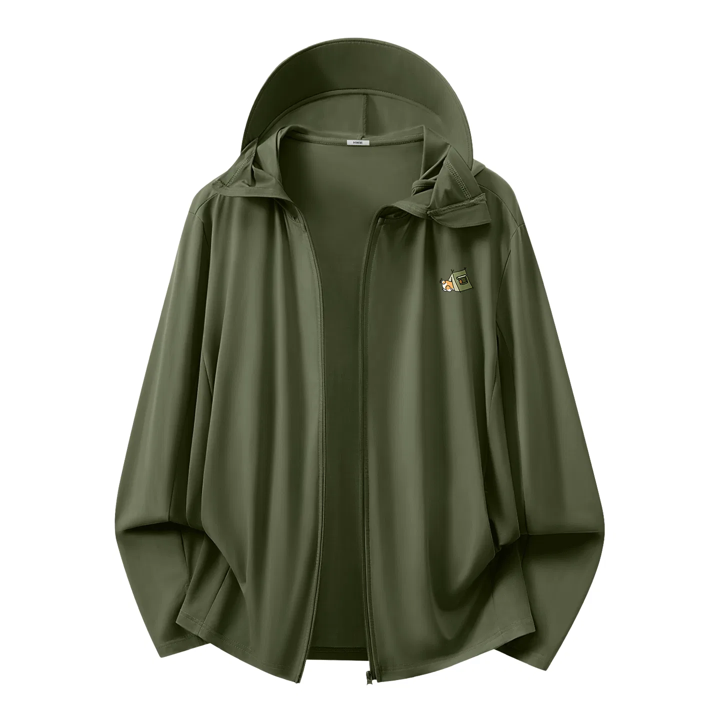 Детская ветровка с защитой от солнца MINISO, Olive Green Mb Tent Logo