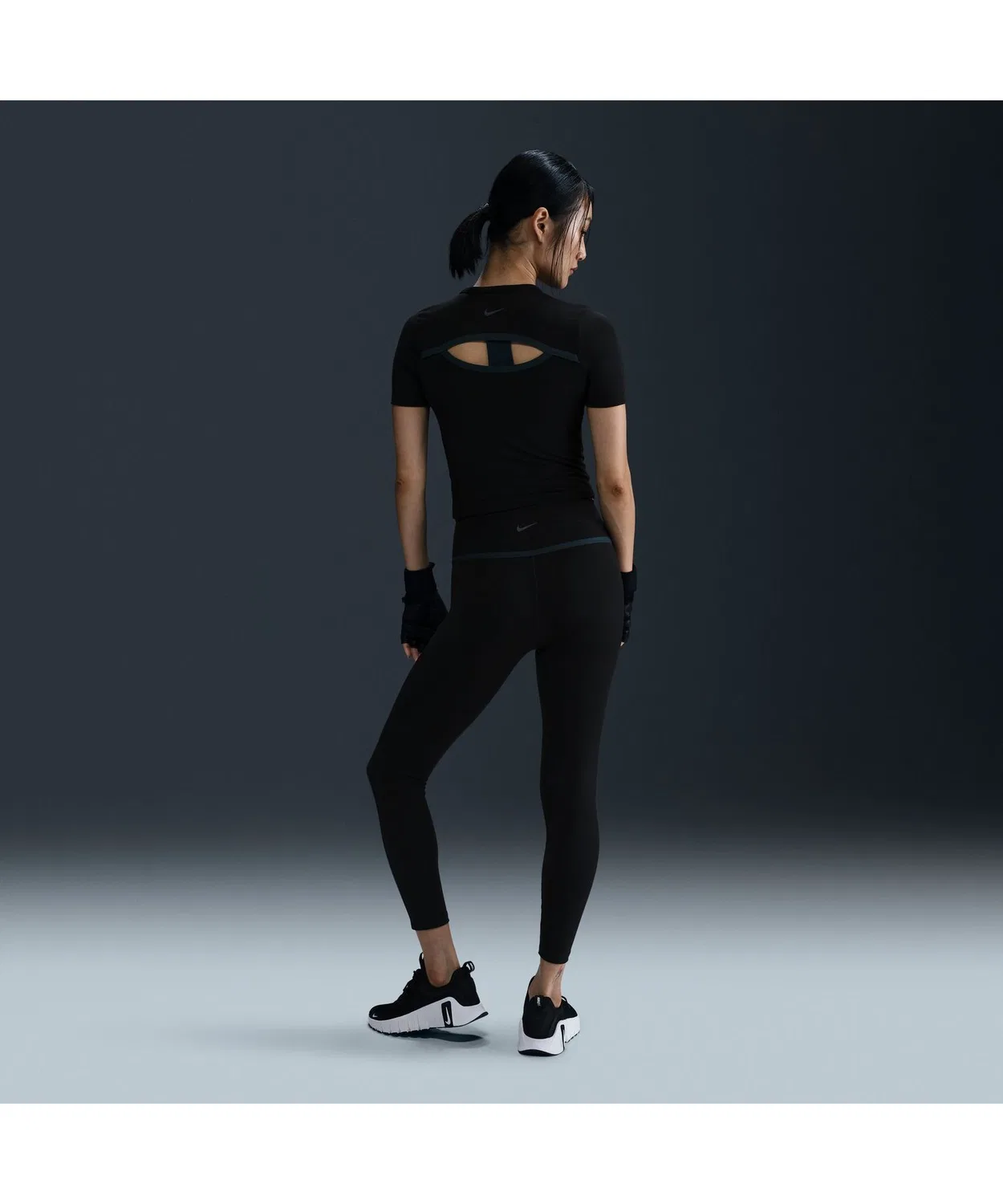 Женские леггинсы Nike One DF HR 7/8, бордо — фото 3