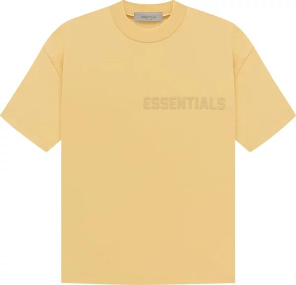 

Футболка Fear of God Essentials Short-Sleeve Tee 'Light Tuscan', желтый