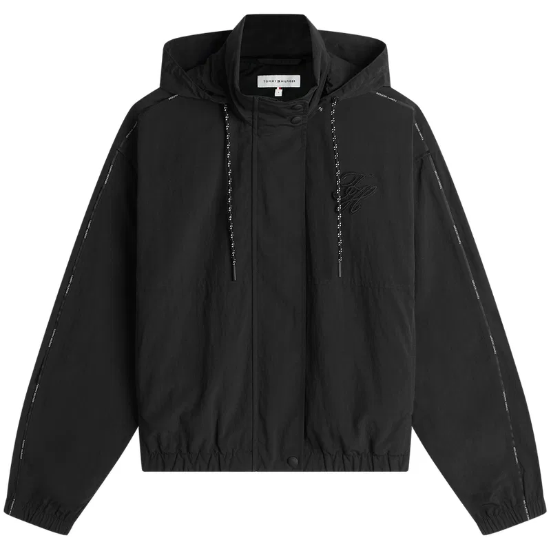 Женская куртка с капюшоном Tommy Hilfiger, Black Bds — фото 3