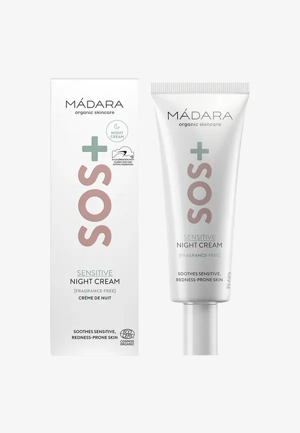 Ночной крем успокаивающий Sos+ sensitive night cream Madara 70 мл MáDara — фото 2