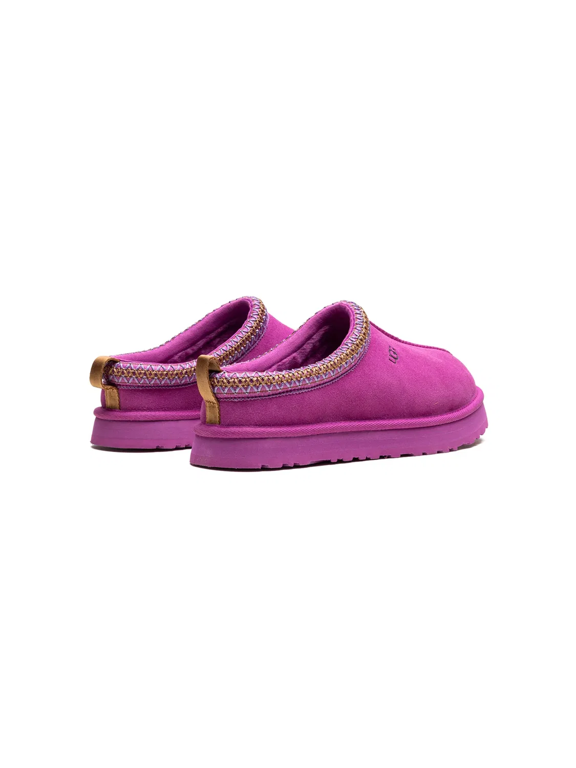 UGG Тапочки Tazz розовые с плетеным кантом — фото 4