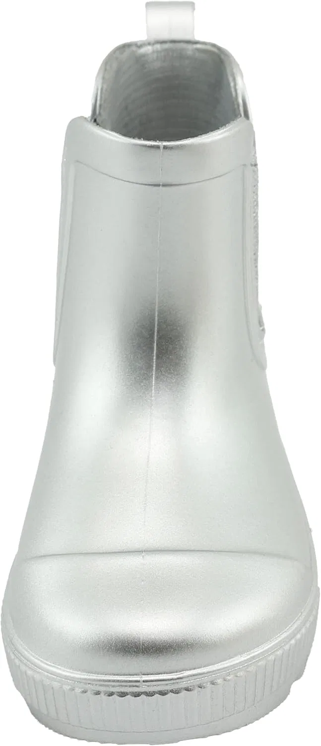 Детские резиновые сапоги Chelsea с принтом BEARPAW, Silver Metallic — фото 4