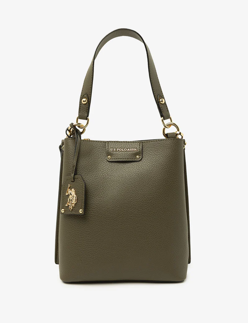 

Сумка U.S. Polo Assn Solid Bucket With Crossbody Strap, оливковый