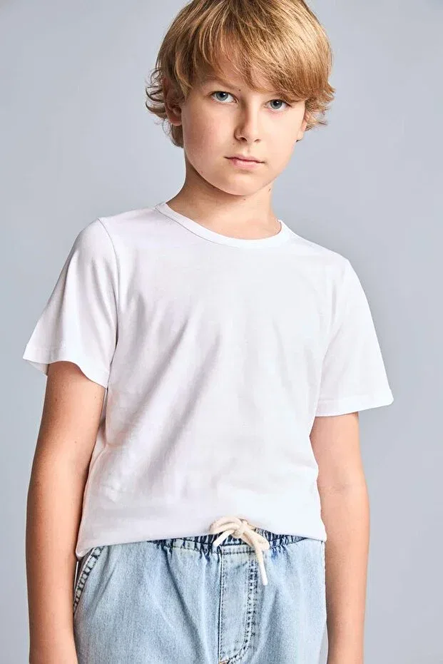 Детское для мальчиков undershirt хлопковое 2-комплект Defacto, Gray — фото 2