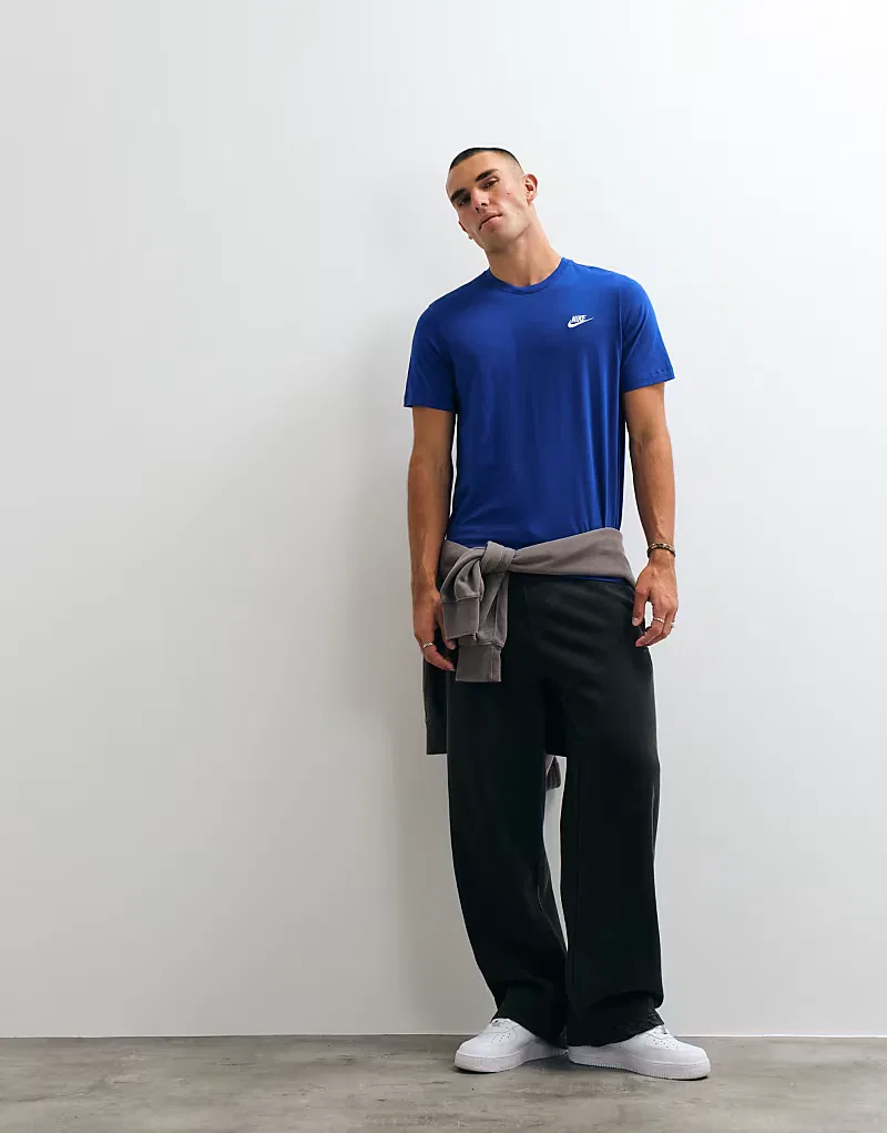 Футболка Nike Club с логотипом на груди, синий — фото 4