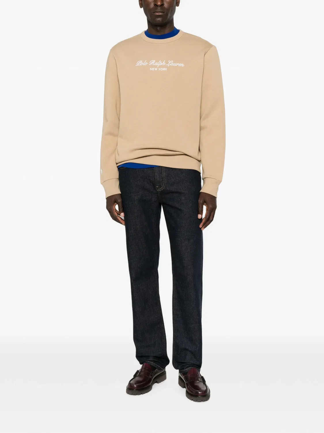 Толстовка с логотипом Polo Ralph Lauren, нейтральные цвета — фото 2