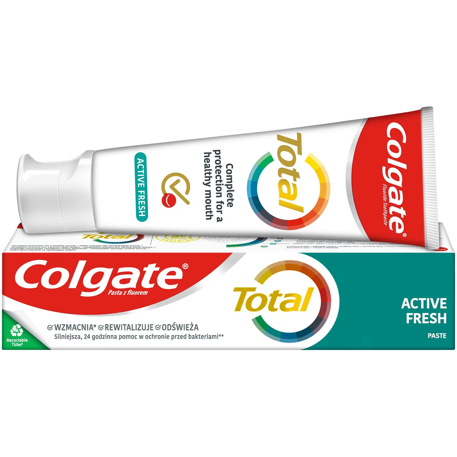 Colgate Total Aktywna Świeżość мультизащитная зубная паста, 75 мл — фото 4