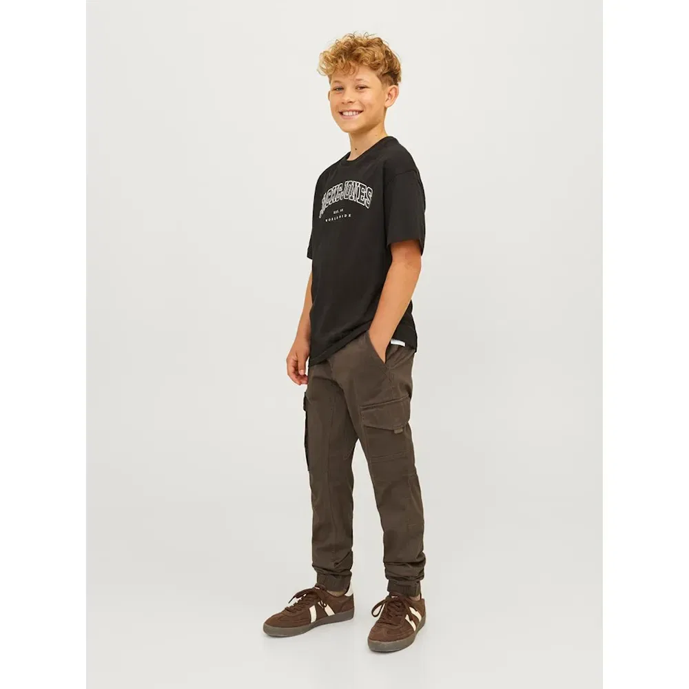 Детские брюки карго для мальчиков Ipaul Flake AKM 543 Jack & jones, Brown — фото 4