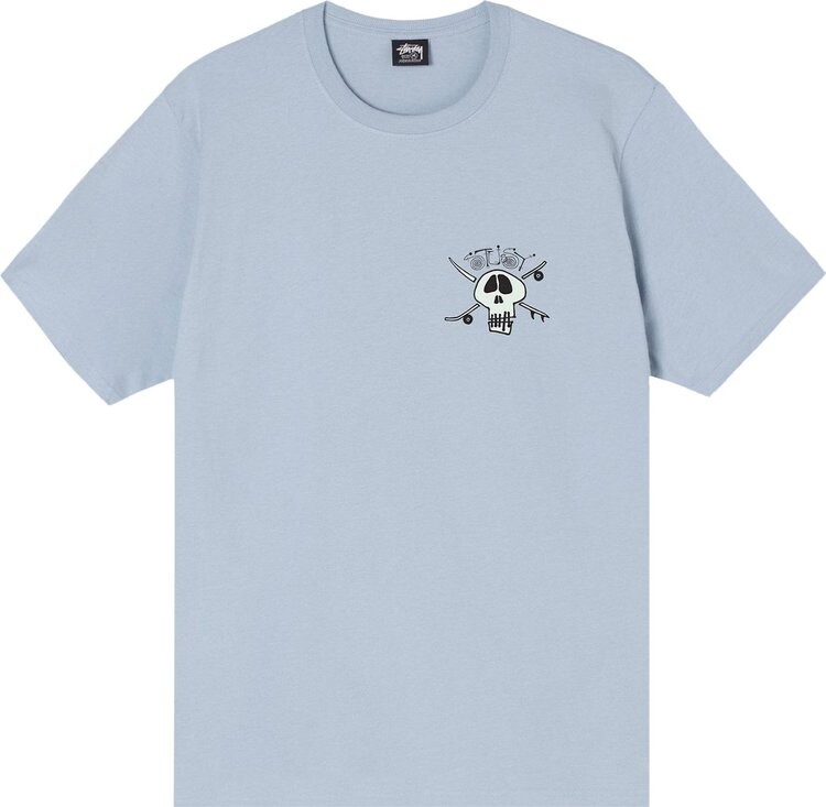 

Футболка Stussy Surf Skate Skull Tee 'Steel', синий