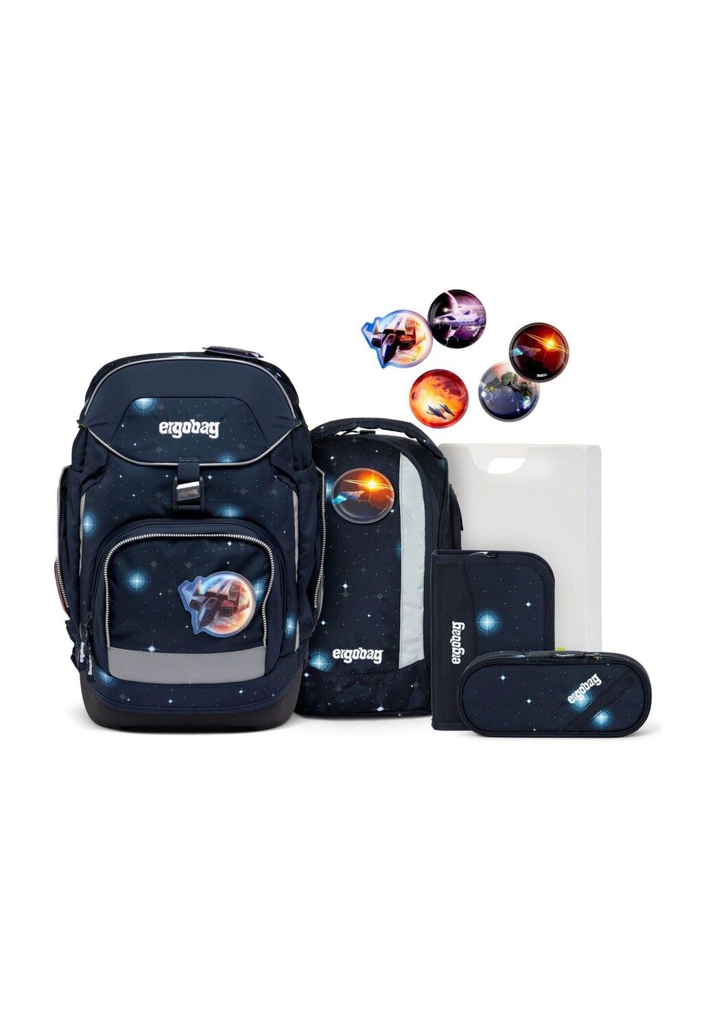 

Набор школьных рюкзаков, 6 шт ergobag, цвет Dunkelb