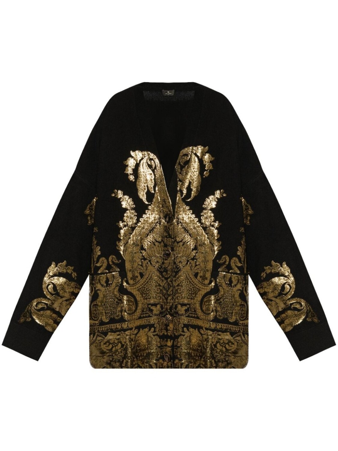 

Кардиган с эффектом металлик ETRO, черный
