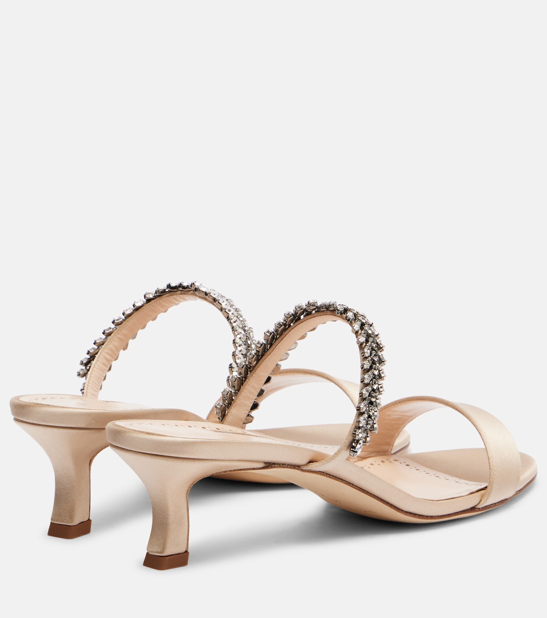 Kifasan атласные мюли с декором Manolo Blahnik, 2601 Mnud — фото 2
