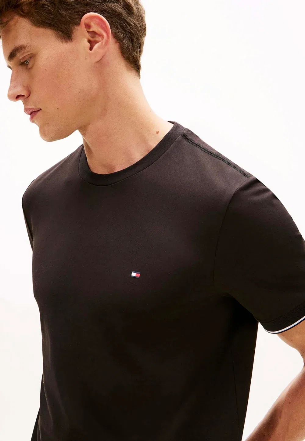 Простая футболка Tommy Hilfiger, Black — фото 4