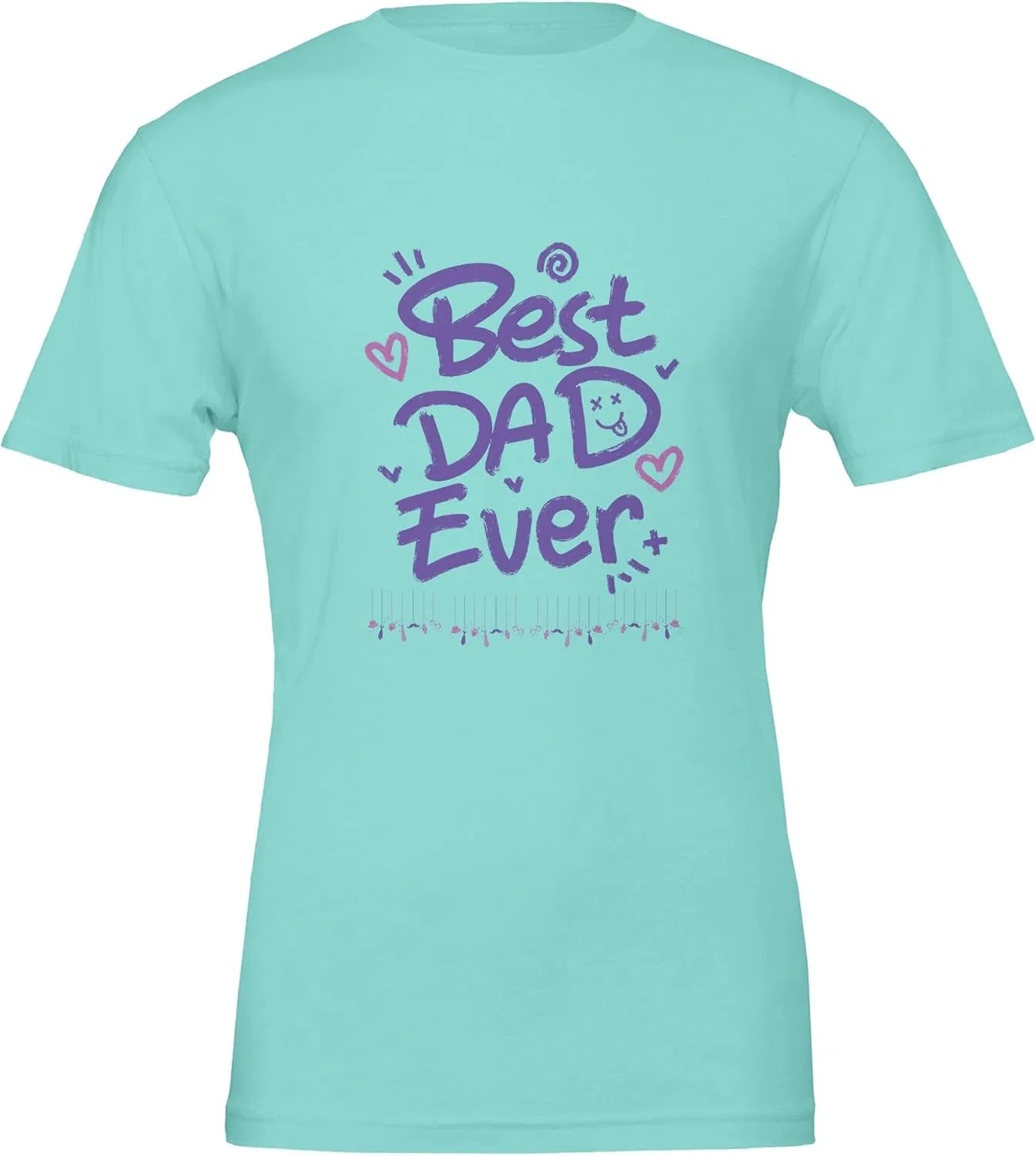 Футболка с принтом Best Dad Ever Regular Fit, Mint