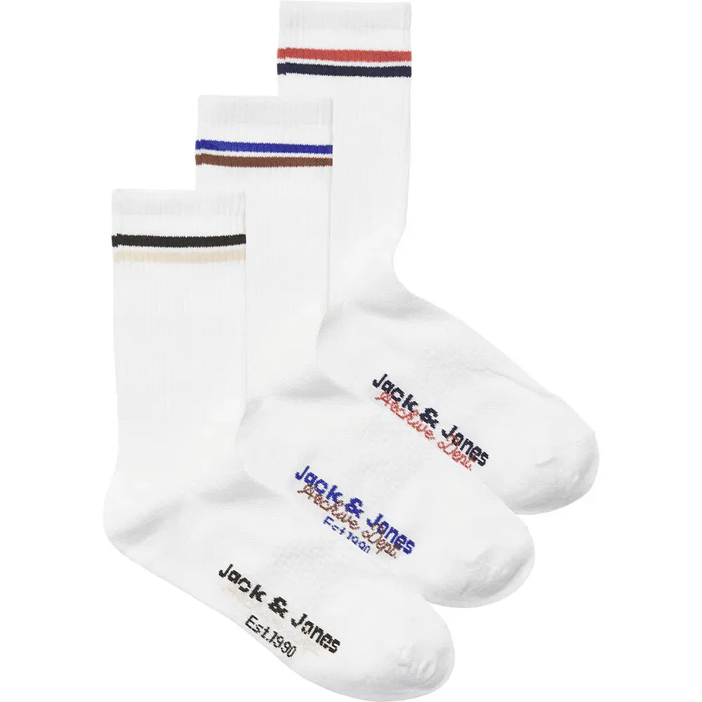 Носки Boston 3 пары Jack & Jones, белый