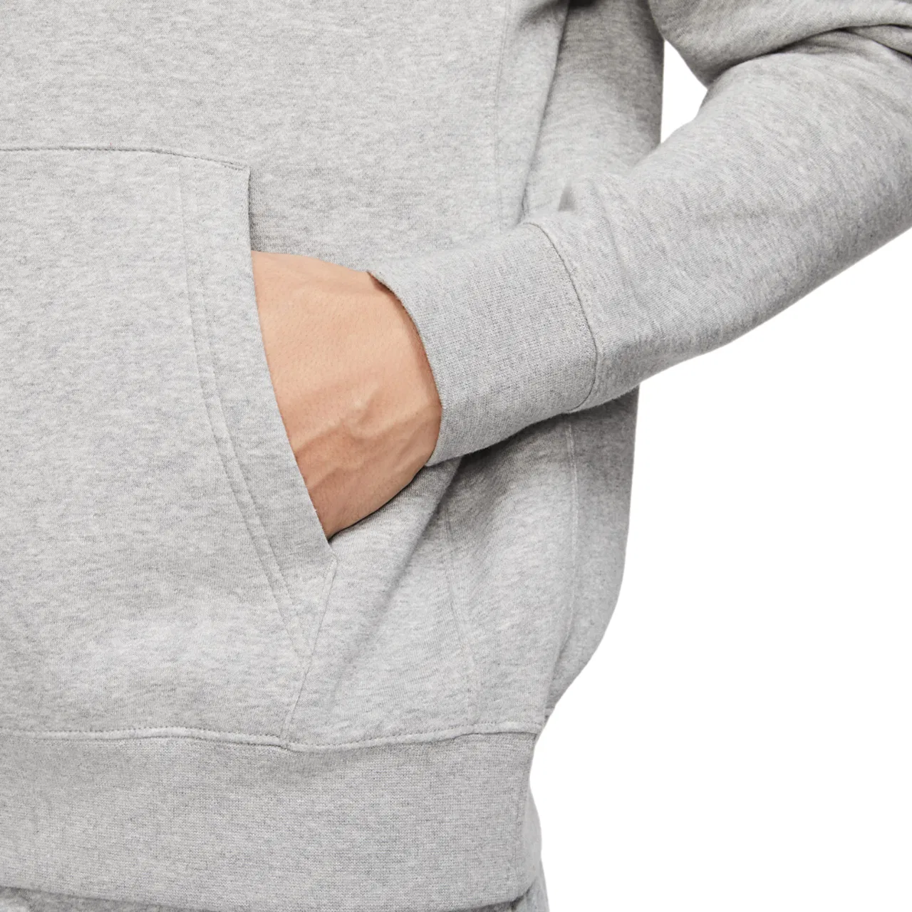 Мужское худи GX Club Nike, цвет Dark Grey Heather/White — фото 4