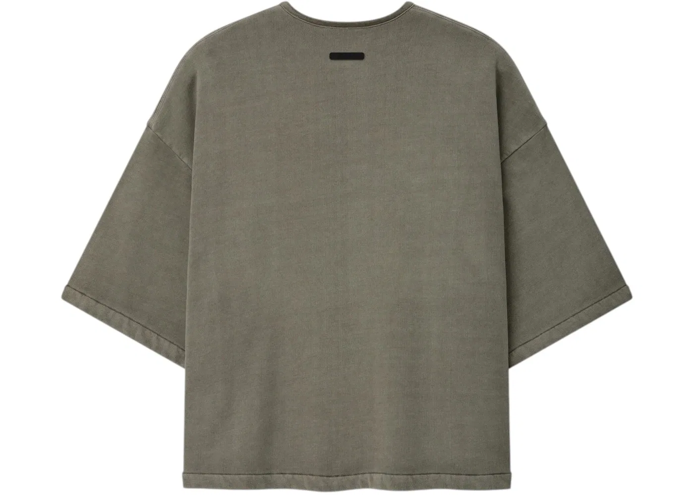 Мужской свитшот с длинным рукавом Fear of God Essentials 3/4 Henley Crewneck Washed Seal — фото 2