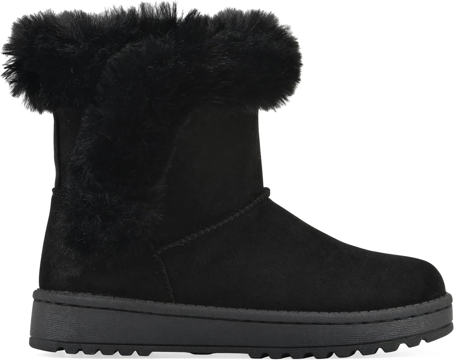 Детские ботинки для девочек с искусственным мехом Incher WHITE MOUNTAIN, Black/Fabric — фото 3
