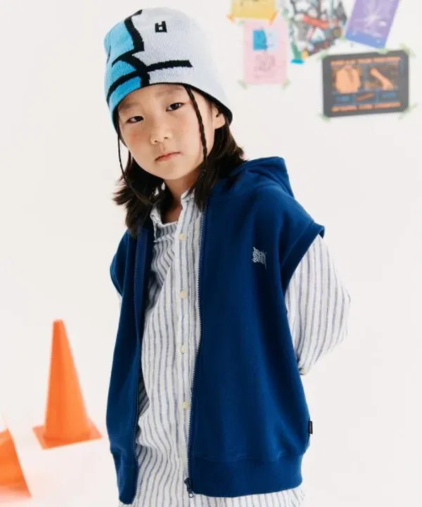 Жилет детский, Kids hood vest Brownbreath Kids, синий