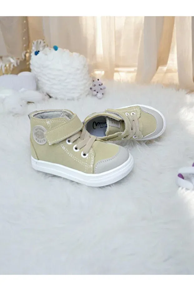 Детские ботинки для девочек с ортопедической стелькой Patik Bebe, Sand — фото 4