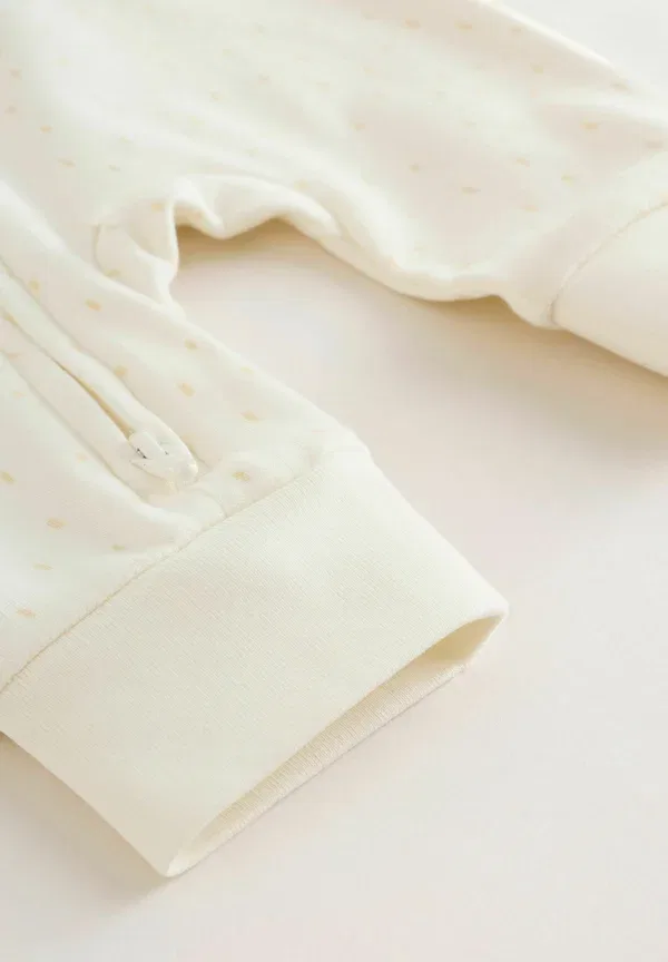 Пижама из хлопка Regular fit Two way zip 5 pack Next, cream safari, кремовый — фото 4