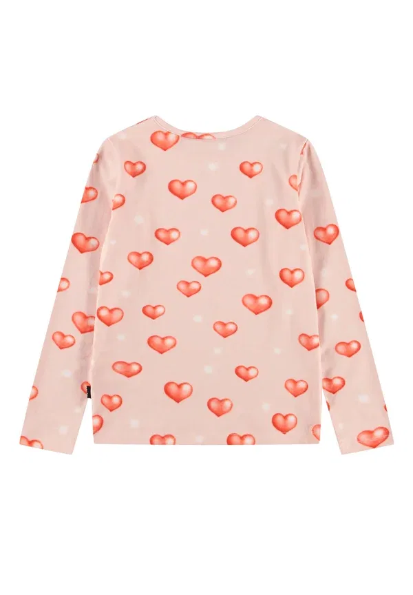 Топ с длинным рукавом, хлопок, Rose - long sleeved top Molo, Airbrush Hearts — фото 2