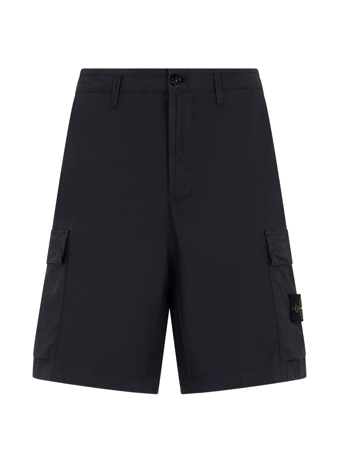 Шорты карго с нашивкой, синие Stone Island, синий