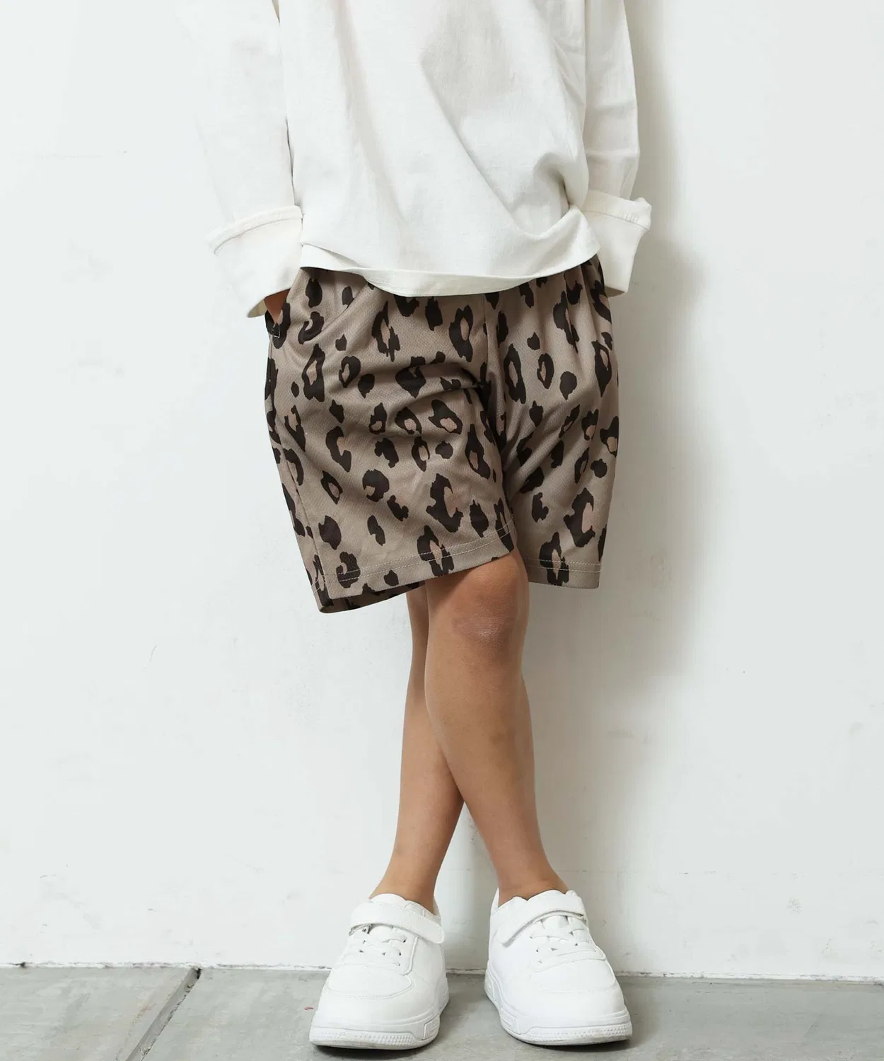 Детские шорты из дри-меша с принтом, модель Dry Mesh SHISKY, Beige — фото 2