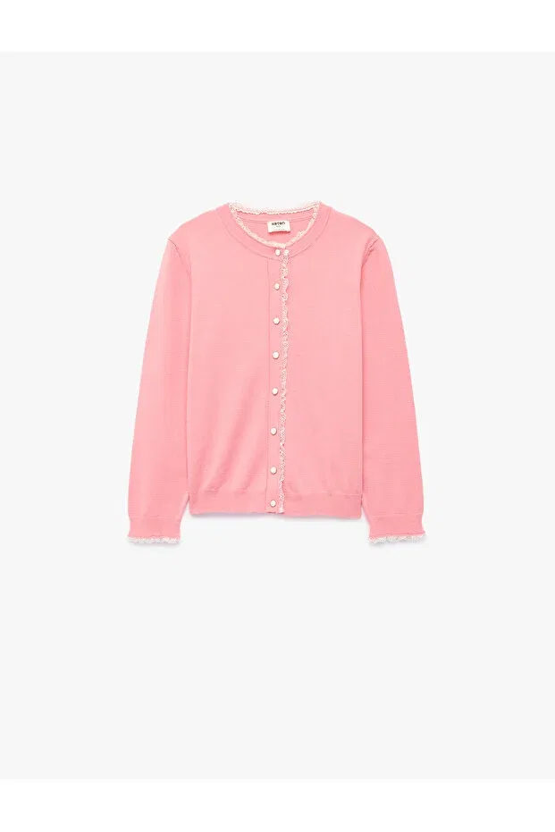Детский для девочек кардиган с длинным рукавом Koton, Rose