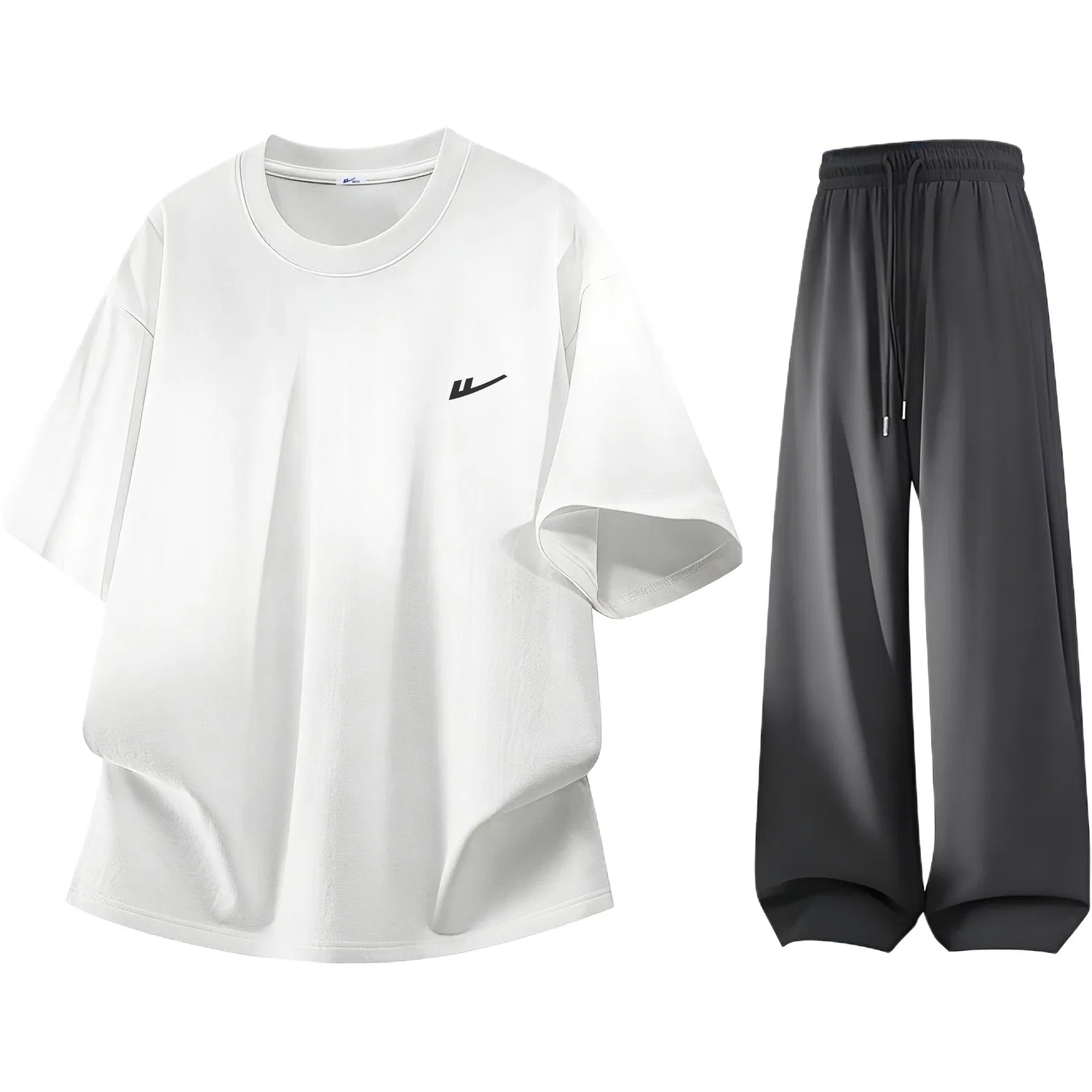 Детский спортивный комплект без рукавов White+Dark Gray WARRIOR