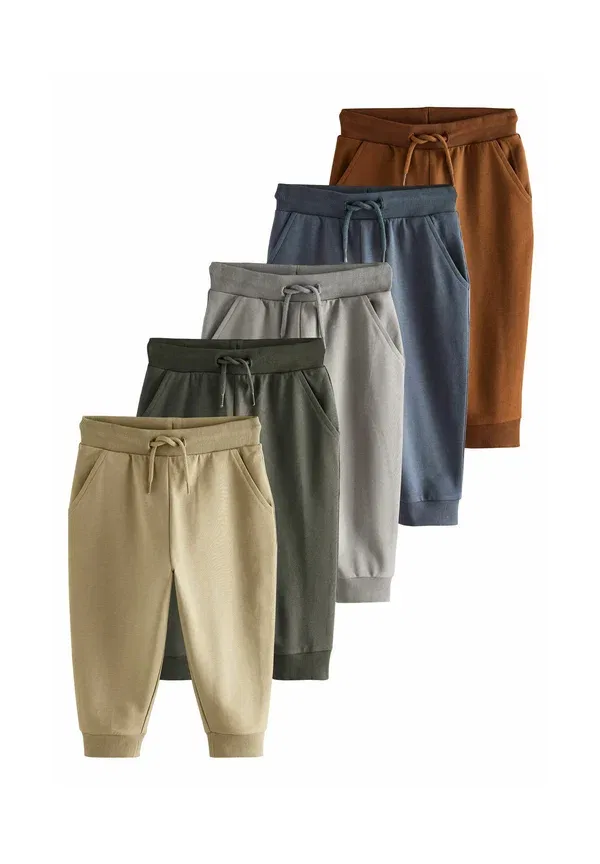 Брюки из хлопка с эластаном Regular fit - 5 pack Next khaki/grey/blue, синий/серый/хаки