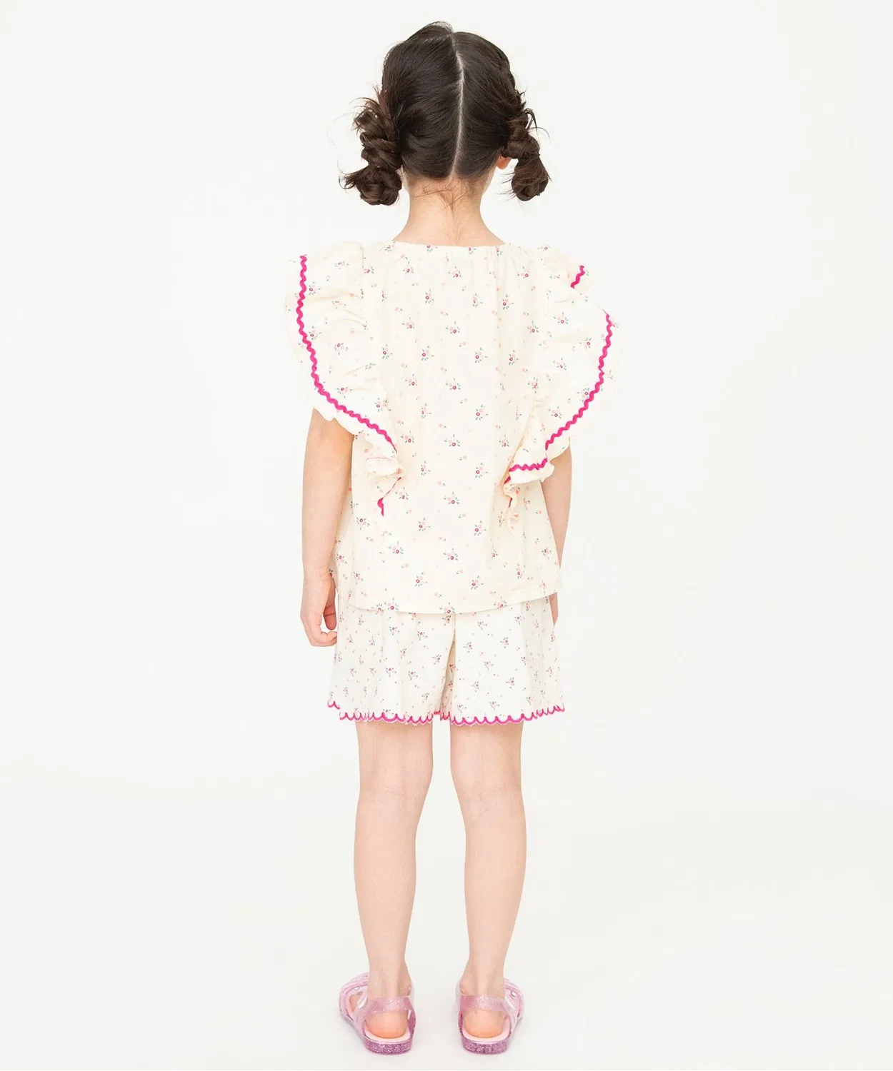 Детская туника без рукавов с рюшами BREEZE, Off White — фото 4