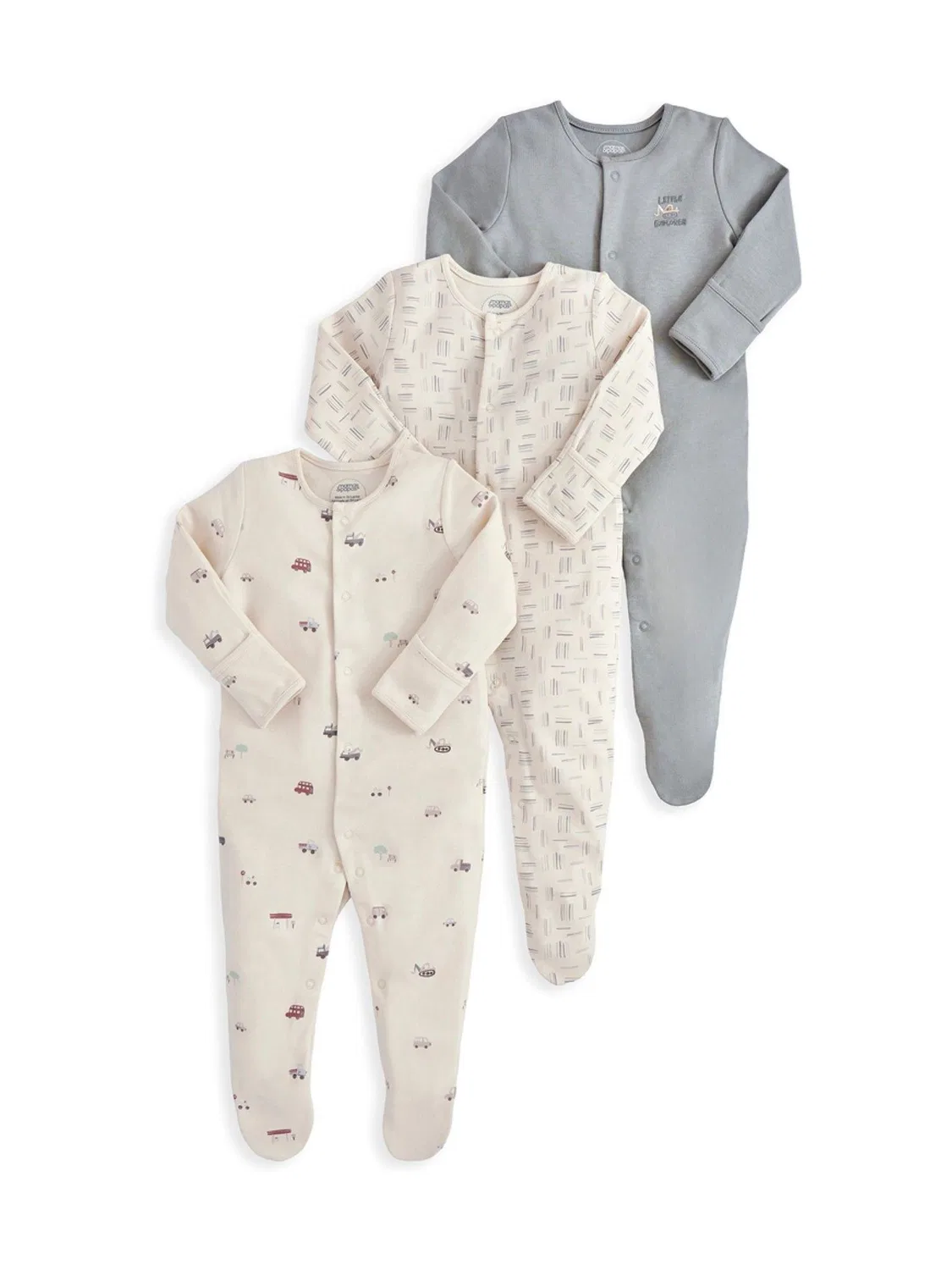 Комплект боди с длинным рукавом Mamas & Papas Little Explorer, голубой — фото 2