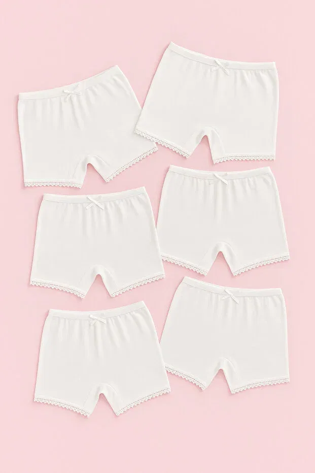 Детские трусы для девочек хлопковые 5 шт Young Mini Kanka, White — фото 3