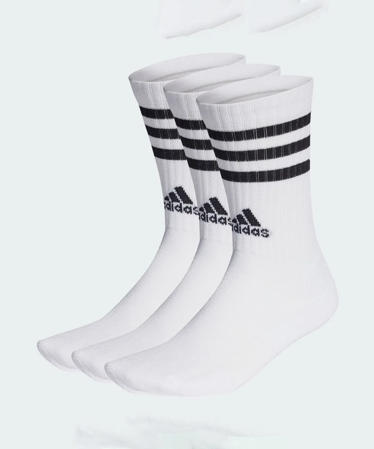 Мужские носки с поддержкой свода стопы, комплект из 3 пар Adidas, White/Black
