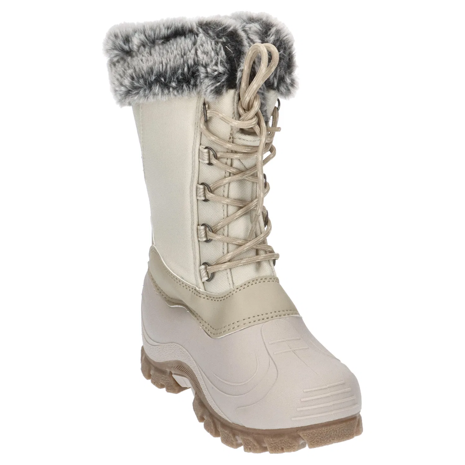 Детские зимние ботинки для девочек с высоким голенищем Magdalena Snow Boots Cmp, Beige Braun Weiss — фото 2