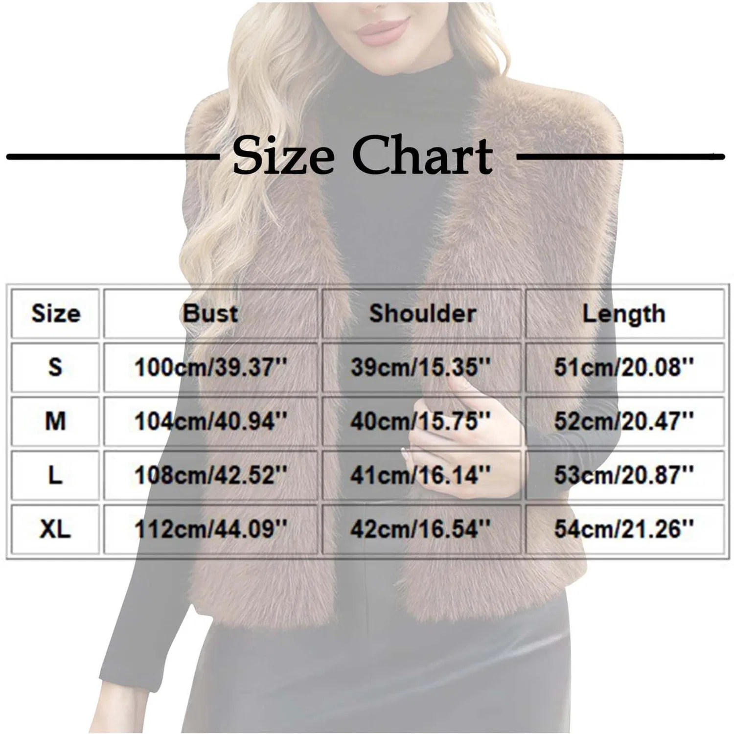 Женский жилет без рукавов с искусственным мехом Faux Fur Short Vest, brown — фото 4