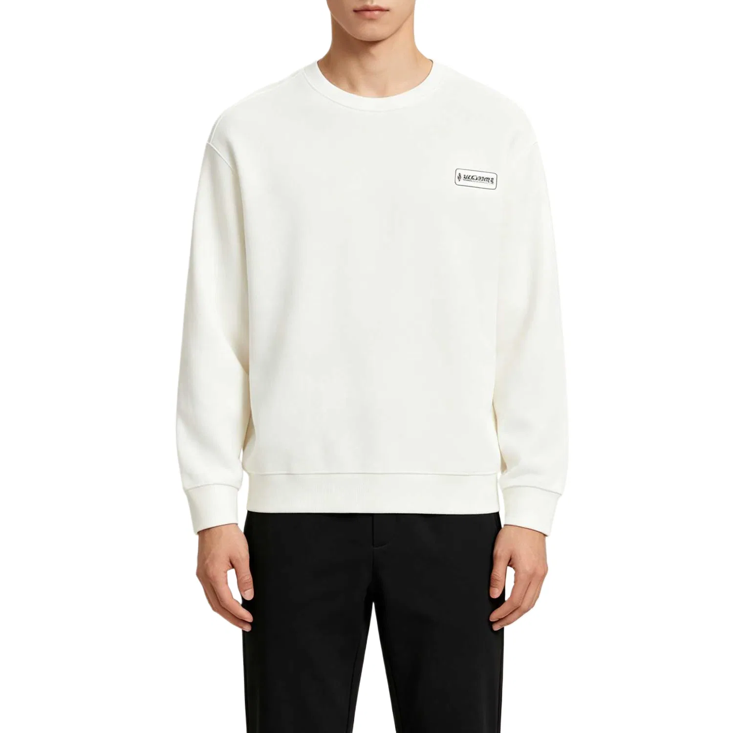 Детский свитшот с круглым вырезом Marshmallow White 0074 Skechers, Marshmallow White — фото 3