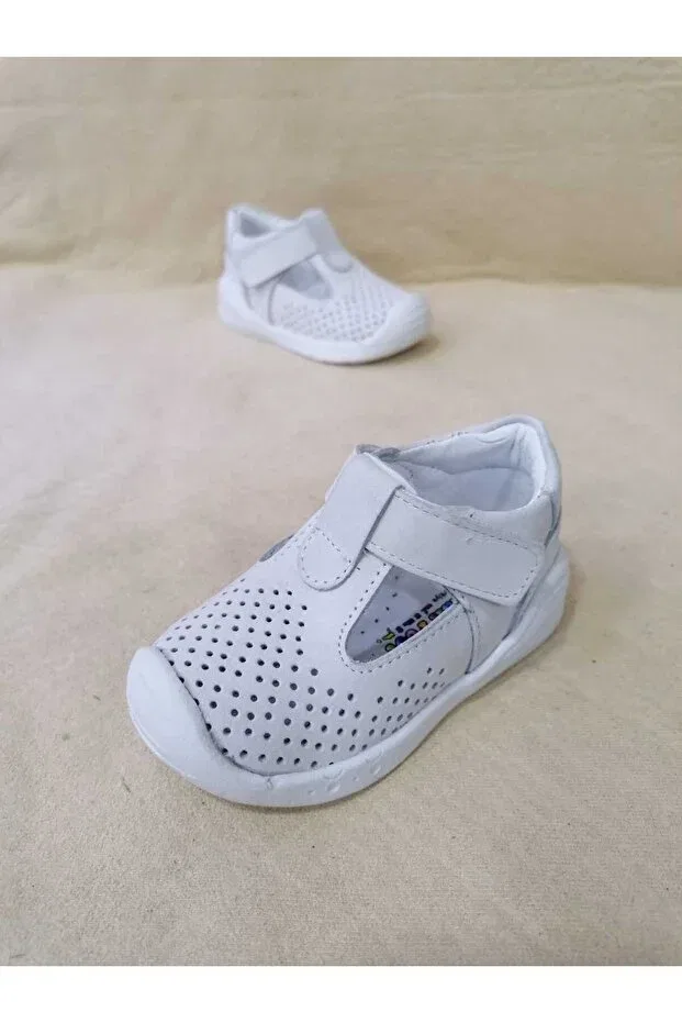 Детские туфли для мальчиков перфорированные Özgür Kids, Stone Gray — фото 3