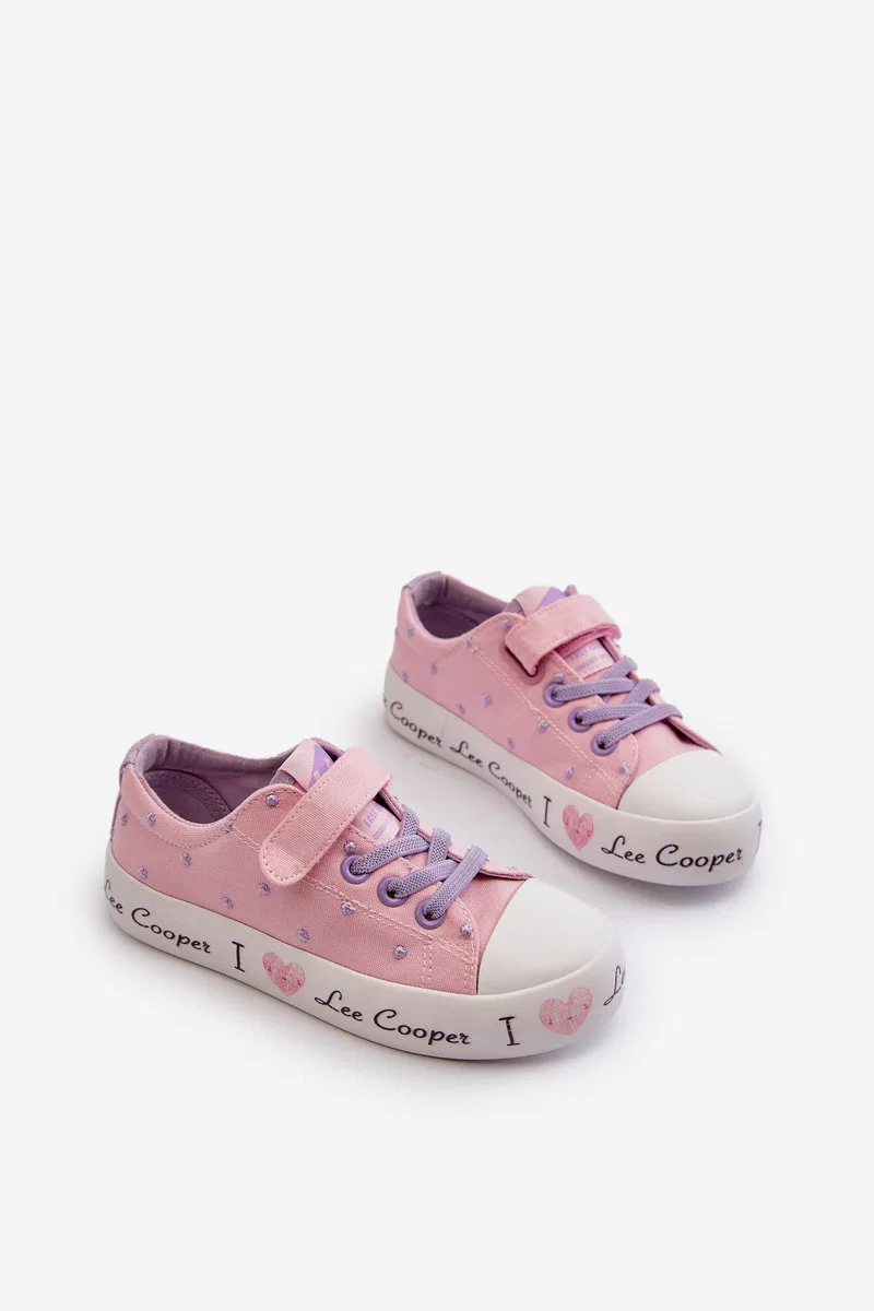 Детские кеды Lee Cooper, Pink — фото 4