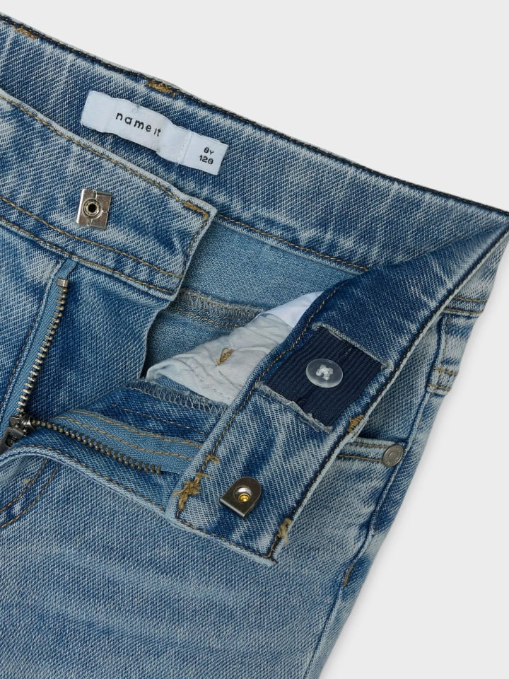 Name it Джинсы NKMTHEO XSLIM JEANS 1280-GY светло-голубого цвета — фото 4