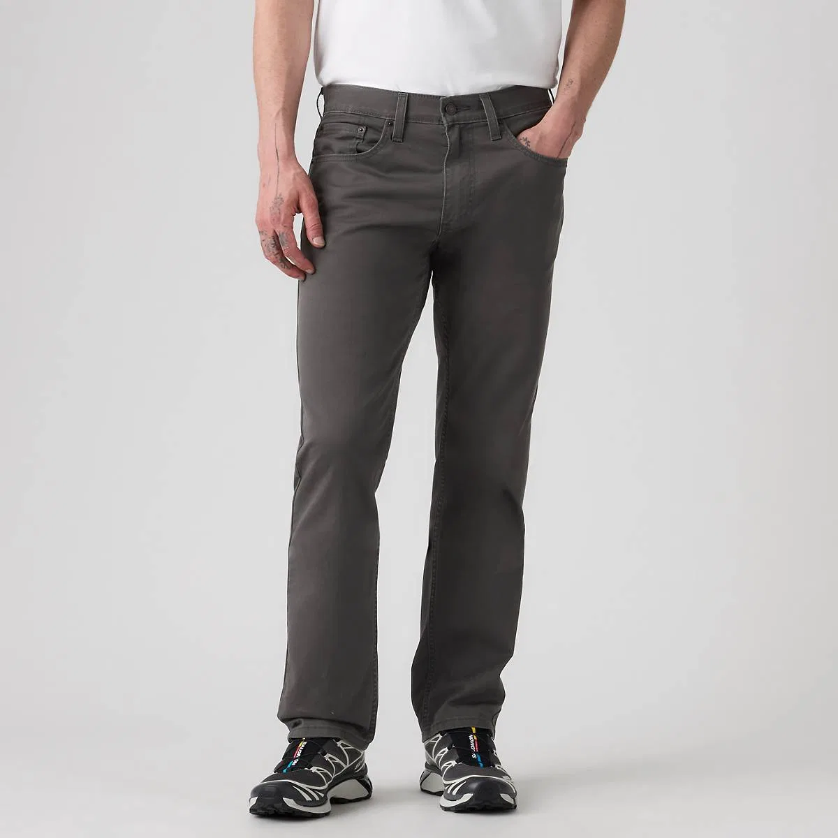 свободные прямые мужские джинсы 559 из саржи Levi's, Steelhead - Grey — фото 2