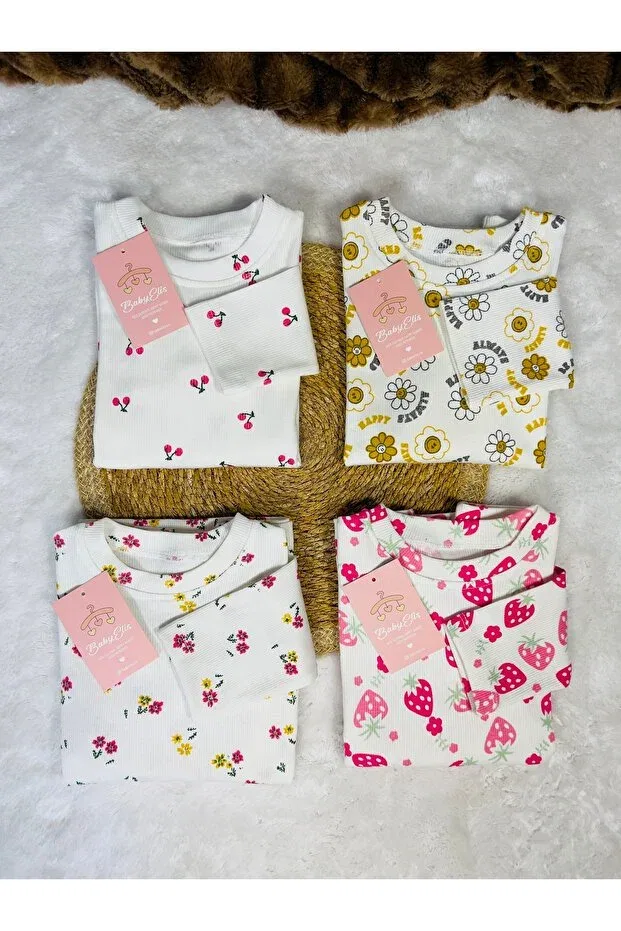 Детская футболка с принтом Strawberry pattern cotton tshirt Babyelisco, Strawberry Print — фото 4